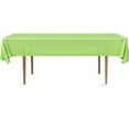 thumbnail image 3 of DecorRack 12 Plastic Tablecloths, 54 x 108 inch, Rectangular, Lime Green, 3 of 6