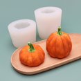 thumbnail image 2 of Lindo molde de silicona de calabaza 3d para hornear herramientas para hornear chocolate de Halloween, tipo B Feliz Sencillez, 2 of 5