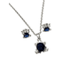 thumbnail image 3 of ARETES Y COLLAR DE RANA AZUL DE PLATA, 3 of 4