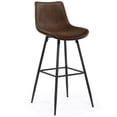 thumbnail image 6 of COOLHUT 24 Inch Dining Chairs Set of 3, Modern Kitchen & Dining Room Chairs, Upholstered Faux Leather Dining Chair, Armless Dinner Side Chairs with Sturdy Metal Legs, Tan, 6 of 8
