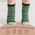 thumbnail image 4 of CozyWay Calcetines con pinzas para bebés y niños pequeños - 3T-5T Negro Blanco Gris Crew Paquete de 12 - Algodón suave antideslizante - Calcetines para niños y niñas pequeños, 4 of 5