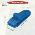 thumbnail image 3 of Uxcell Clips de Lona con Agarre de Cerradura de Alta Resistencia [15PCS] - Abrazaderas para Lonas de Camping y Toldos - [Azul-3.3IN], 3 of 7