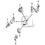 Genuine OE Mitsubishi Rear Mount - MB691492