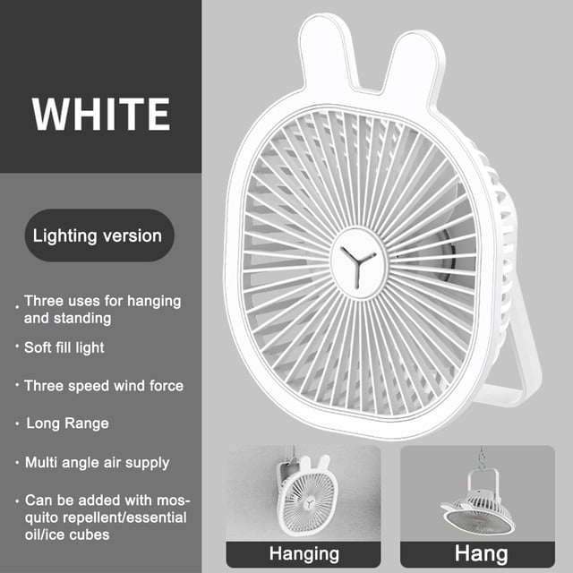 Up to 65% off Charging Desktop Small Fan Dormitory Fan Wall-Mounted Mini Small Ceiling Fan Electric Fan Lights