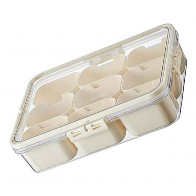 Tnarru Snack Box Container Divided Serving Tray Holder Waterproof Snack Organizer Portable Platter for Fruits Vegetable Work Camping