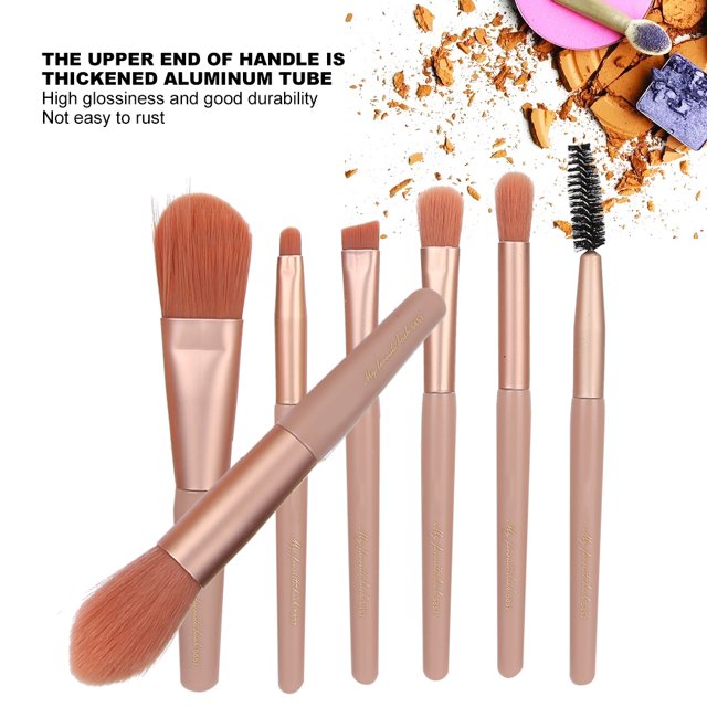 Pincel para sombra de ojos, 7 piezas Pincel cosmético para sombra de ojos profesional Pincel de maquillaje Resultados impresionantes