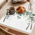 thumbnail image 3 of Sage Green Eucalyptus Leaves Placemats Set of 6 Watercolor Botanical Floral Place Mats Indoor Wipeable Table Mats Washable Cloth Dining Table Placemats for Kitchen Holiday Party Home Decor 13x19 Inch, 3 of 9