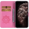 thumbnail image 3 of for iPhone 13 Pro Case with Credit Card Package,Glitter Bling Diamond PU Leather Wallet Phone Case with Wsrist String Flip Cover for iPhone 13 Pro Owl Pink, 3 of 14