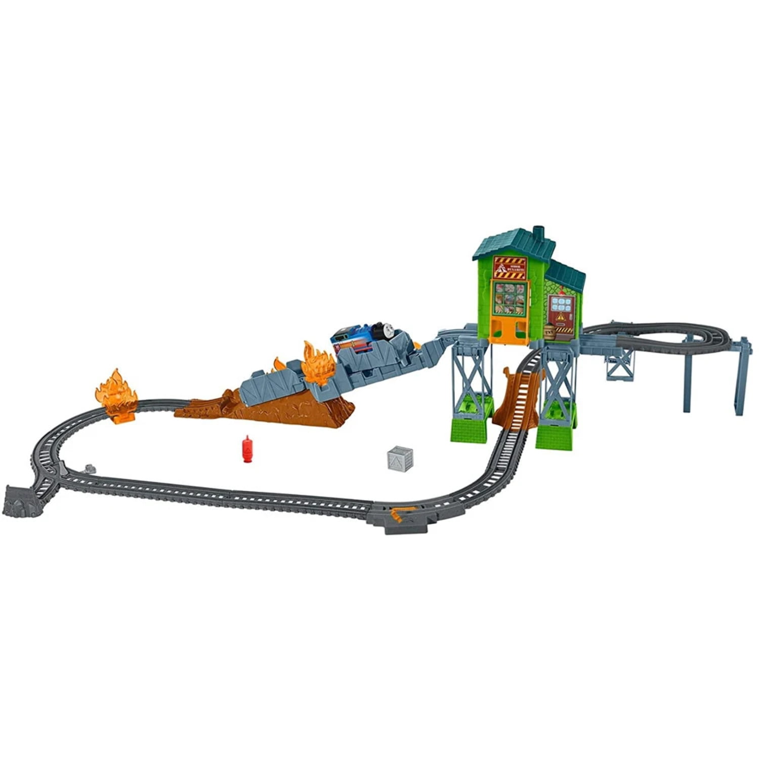 Fisher Price Thomas and Friends Trackmaster Fiery Rescue Train Playset 