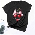 thumbnail image 6 of PNTUTB Fashion Versatile Women's Valentine's Day Print Casual Crew Neck Short Sleeve Comfort Loose T Shirt, 6 of 6