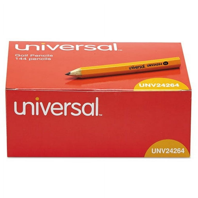 Golf and Pew Pencil, HB (#2), Black Lead, Yellow Barrel, 144/Box Golf and Pew Pencil, HB (#2), Black Lead, Yellow Barrel, 144/Box