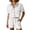 White^phY, variant on QGJZVUNL 2 Piece Sets for Women Summer Casual Short Sleeve Button Tops Elastic Waist Shorts Lounge Set Size L
