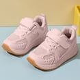thumbnail image 2 of CAUYDY Toddler Boys Girls Non Slip Breathable Mesh Sneakers Lightweight Hook and Loop Athletic Running Shoes Comfortable Sport Shoes for Kids(L101-Pink,5.5), 2 of 6