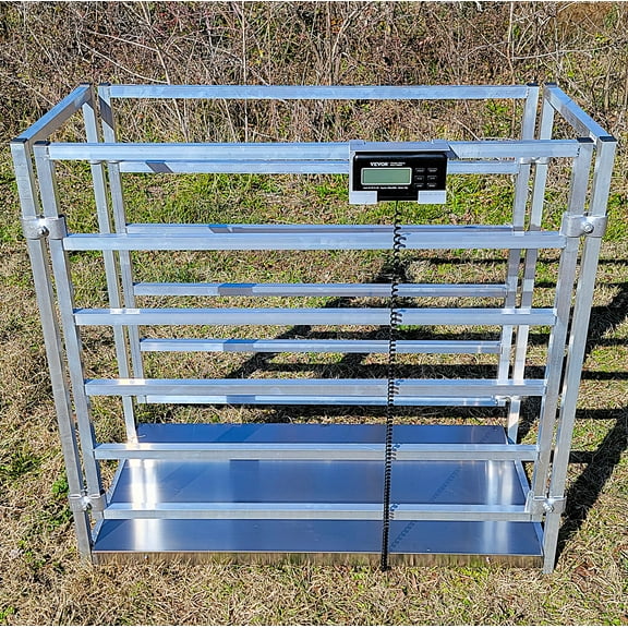 Aluminum 40-Inch-Tall Sheep & Goat Digital Weight Scale for Sorting Alley & Pen Systems