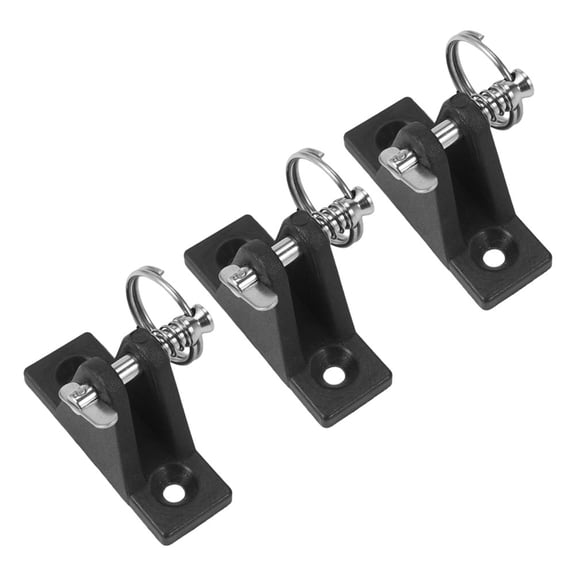 ELAYARD 3Pcs Durable Stainless Steel Boat Canopy Hinges with Pin and Ring for Marine Bimini Tops