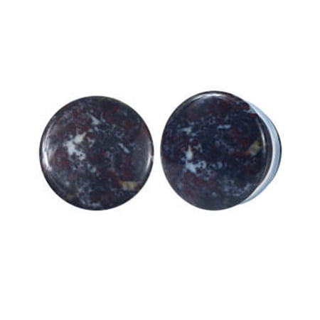 blue palm jewelry Pair of 11/16 INCH Chicken Blood Single Flare Stone Ear Plugs Silicone O-Ring Expander Gauges E620 blue palm jewelry Pair of 11/16 INCH Chicken Blood Single Flare Stone Ear Plugs Silicone O-Ring Expander Gauges E620
