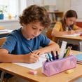 thumbnail image 4 of Estuche de Malla con Cremallera – Bolsa Portátil para Guardar Artículos de Papelería para Niños y Niñas – Organiza Bolígrafos, Lápices y Pinceles – Úsalo Como Estuche para Lápices o Bolsa Multiusos p, 4 of 7