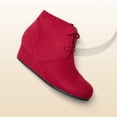 thumbnail image 3 of Botines DREAM PAIRS Tomson-K Rojos para Niñas con Cuña Baja 4, 3 of 6