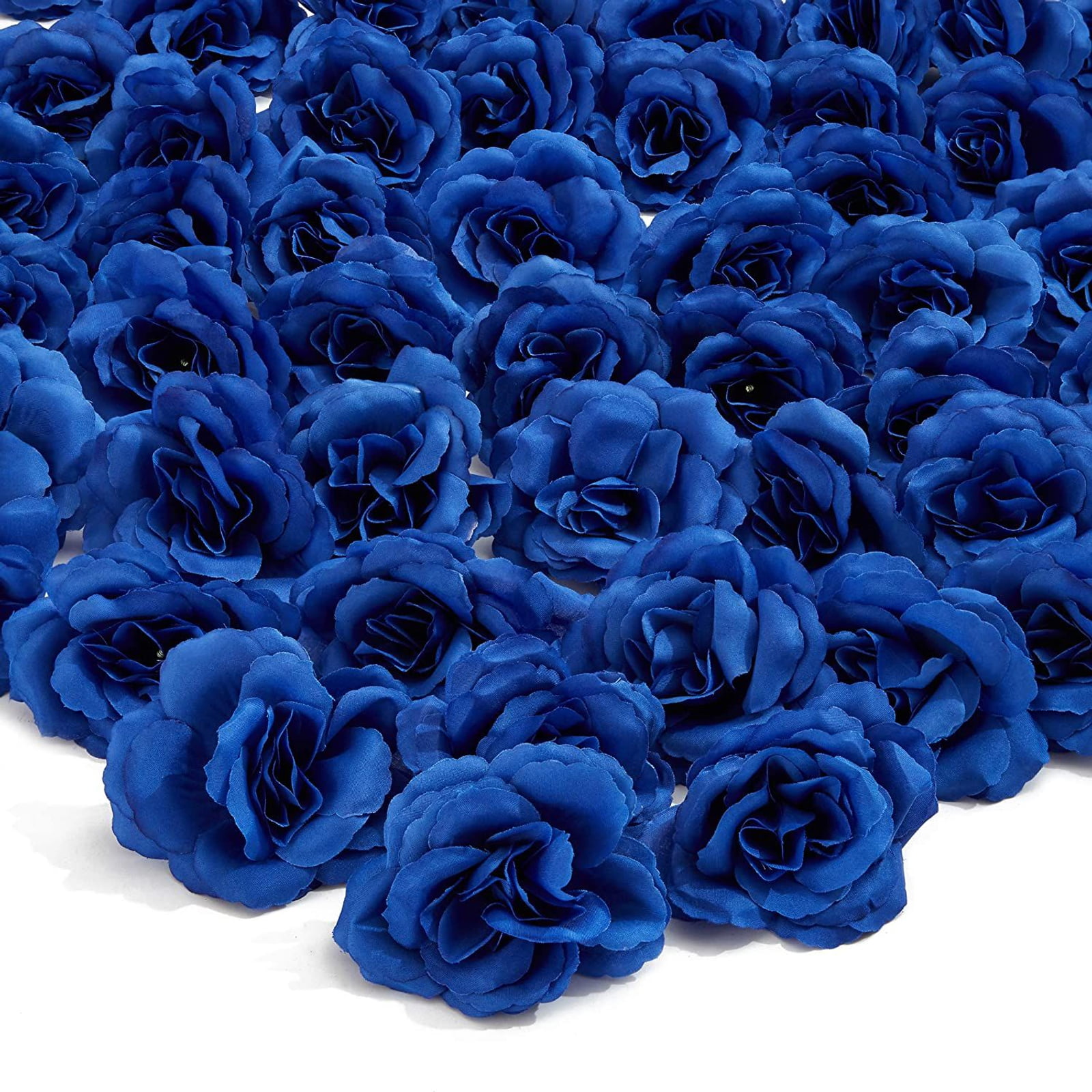 50pcs Artificial Silk Rose Flower Heads Wedding Bridal Supply DIY 5x3cm HAHS1