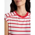 thumbnail image 5 of Time and Tru Women's Muscle Tank Top with Piped Trim, Sizes XS-XXXL, 5 of 6