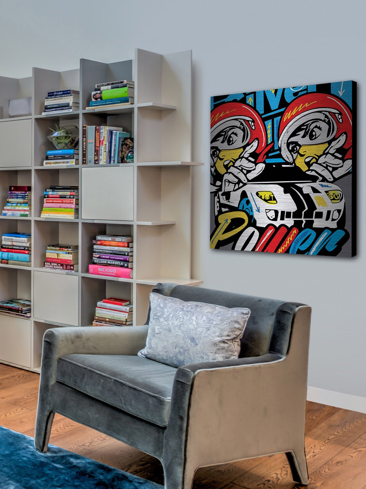 "Power" Painting Print on Brushed Aluminum
