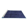 thumbnail image 2 of Ahgly Company Machine Washable Indoor Square Abstract Blue Modern Area Rugs, 8' Square, 2 of 4