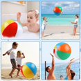 thumbnail image 5 of Balles de Plage Arc-en-Ciel Jouets de Piscine Balles de Piscine pour Piscine, 5 of 5