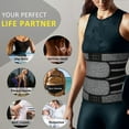 thumbnail image 6 of COMFREE Men&Women's Sauna Waist Trainer Corsets Sweat Belt Neoprene for Weight Loss Abdomen Body Shaper Trimmer Workout Sport Girdle, 6 of 7
