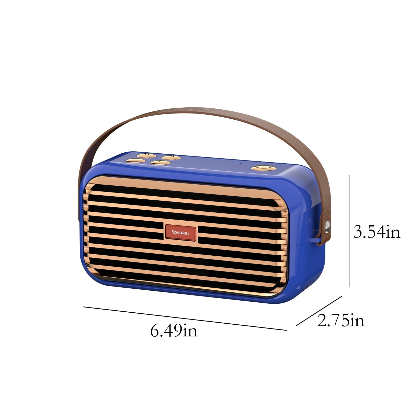 LACKUST Bluetooth Speaker Outdoor Portable Bluetooth Stereo Radio Wireless Handheld Support,Blue