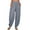 Gray, variant on Timegrad Womens Cotton Line Pants Fall Casual Baggy Solid Color Trousers Lightweight Elastic Waist Pants