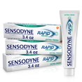 thumbnail image 1 of Sensodyne Rapid Relief Sensitive Fluoride Toothpaste, Extra Fresh - 3.4 Ounces -Pack of 3 tubes, 1 of 8