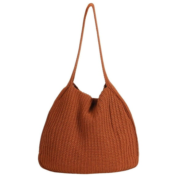 Deago Crochet Bags for Women Summer Beach Tote Bag Aesthetic Shoulder Handbags Hippie Bag Large Knit Bag