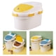 thumbnail image 4 of Contenedor de comida para perros y gatos, a prueba de humedad, con ruedas Amarillo S, 4 of 9