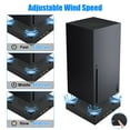 thumbnail image 3 of DEBGFS Vertical Cooling Stand for Xbox Series X Console with 2 Turbo Cooling Fans  3 USB Hubs Ports  3 Levels Adjustable Fans Speed  LED Indicators  USB Cable,none,none, 3 of 6