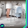 thumbnail image 2 of MEDICAL STORE de Lujo Silla Modelo 52103-3 en 1: Comodo, Asiento Aumento Inodoro y Silla Ducha | Baño Portátil Adultos con Regatones Antiderrapantes y Cubeta | Silla Bacinica Adultos, 2 of 9