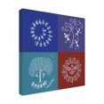 thumbnail image 4 of Canvas Wall Art - Medha Karandikar 'The Four Seasons of Life' Wall Art for Living Room, Bedroom, or Office Décor by Trademark Fine Art - 35 x 35 Inches, 4 of 4