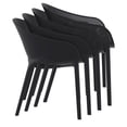 thumbnail image 2 of Compamia Sky Pro 11-Piece Polypropylene Resin Dining Set in White/Black, 2 of 5