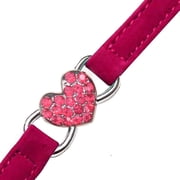 VATENIC Leather Fashion Cat Collar with Rhinestones, 7.87 - 9.84 in, 2 Piece