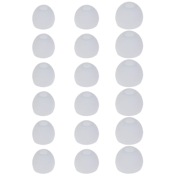 Earbud Tips Soft Silicone Earbuds Replacement Tips for in-Ear Headphones(Inner Hole 3.8mm Earphones) ,18 Pieces