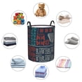 thumbnail image 4 of ZICANCN Laundry Basket Organizer, Bohemian Style Mexico Tribal Map Collapsible Hamper for Bathroom Bedroom Laundry Room, Small Size, 4 of 7