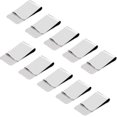 thumbnail image 1 of 10pcs Silver Money Clips Metal Cash Clip Slim Stainless Steel Credit Card Holder Gift, 1 of 5