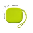 thumbnail image 3 of Silicone Zipper Pouch, Waterproof Storage Organizer With Wrist Strap Large Capacity Travel Case For Earbuds Coins Passport Cables Keys, Portable Pouch for Travel School Office Daily Use, 3 of 6