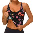 thumbnail image 3 of Fotbe Disco Mirror Ball Sujetador Deportivo Largo sin Aros para Mujer con Almohadillas y Soporte Medio, Transpirable y Absorbente, Camiseta Tipo Chaleco o Tank Top-XX-Large, 3 of 8