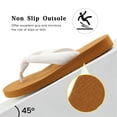 thumbnail image 5 of Ecetana Flip Flops for Women Comfort Yoga Mat Summer Beach Thong Sandals with Arch Support, 5 of 7