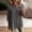 Gray, variant on LIaqionyy Women's Cotton Linen Tops 3/4 Sleeve Dressy Button down V Neck Casual Summer Ladies Work Blouses