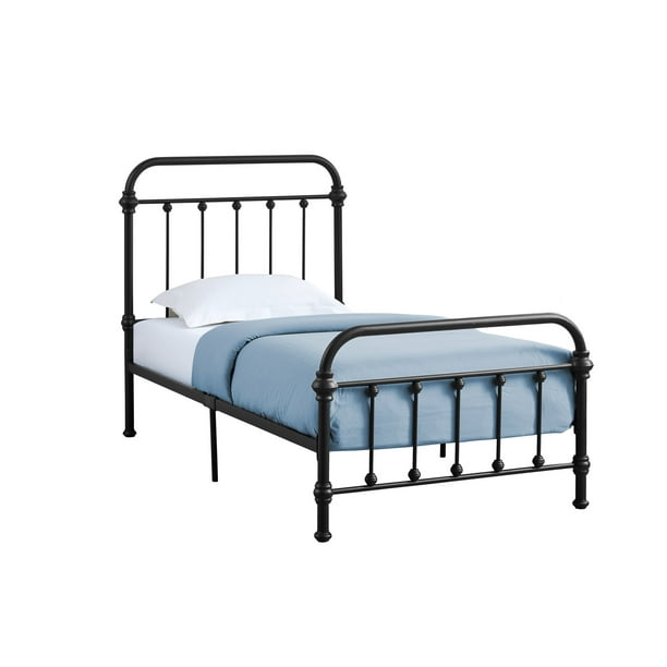 Monarch Modern Farmhouse Metal Platform Bed Twin Multiple Colors Com Monarch Modern Farmhouse Metal Platform, Farmhouse Twin Bed
