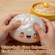 Random Glitter Dumpling Squishy Box ,4Inch Surprise Dumpling Squishy Stress Ball,Squishy Bun,Random 1 of 14 Colors Mystery Gift Box for Adult Classroom Prizes Party Favor 1pcs