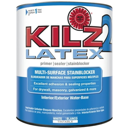 - KILZ 2 1-qt. Latex Interior/Exterior Primer