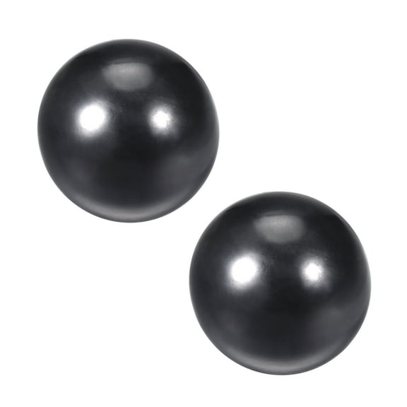 2Pcs Thermoset Ball Knob M16 Female Threaded Machine Handle 45mm Dia. Black