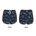 thumbnail image 3 of Pofeuu Sea Turtles Swimming Print Women's Athletic Shorts Running Workout Shorts Tummy Control Quick Dry Gym Shorts with Pockets Double layer sports shorts-Small, 3 of 7